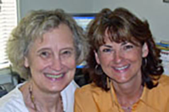 Photo of Peggy Vaughan and Anne Bercht