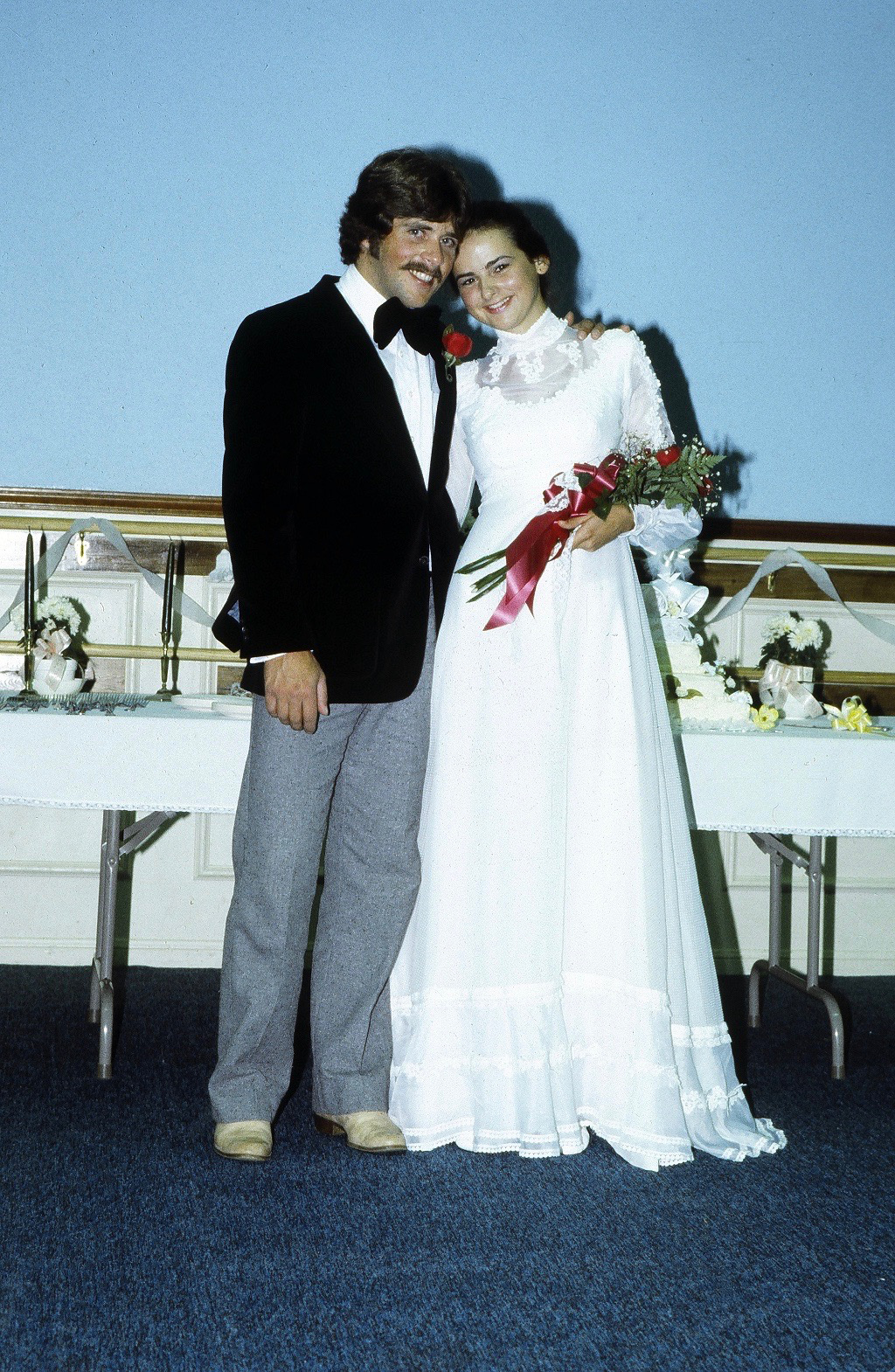 Anne and Brian Bercht on their wedding day